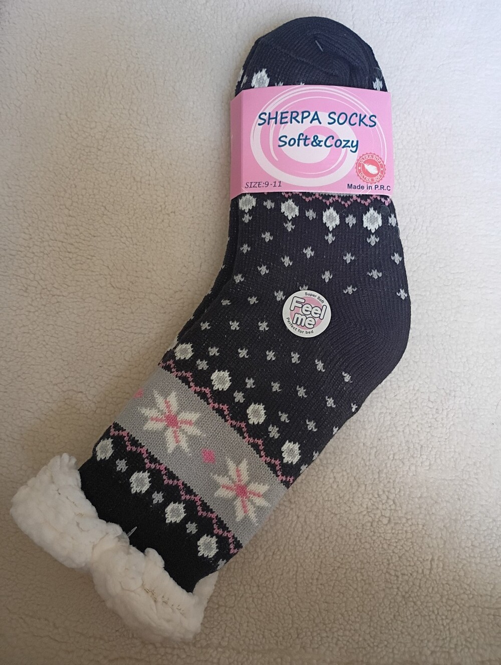 Sherpa Socks Soft & Cozy- Various Colors/Designs - Picture 3 of 10